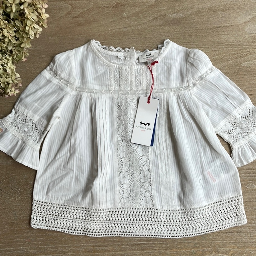 French brand Cyrillus blouse NWT